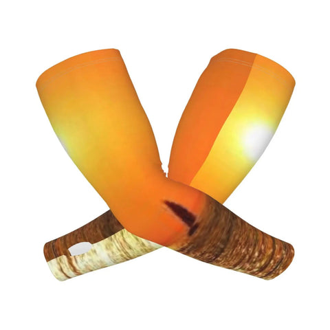 Ice Silk Arm Sleeves For Outdoor Use Moisture Wicking Breathable Long Sleeve With Thumb Hole Custom Pattern Yacht Style