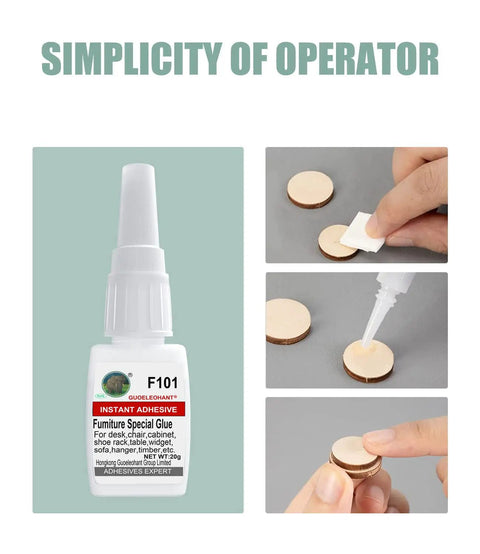 All Purpose Furniture Glue For Wood Metal Plastic Stone And Ceramic Repairs Clear Colorless Bond That Sticks Tables Chairs Shelves And More Ultra Strong Go To Adhesive For Furniture Projects Bonding 20g bottle and application