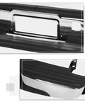 PM PERFORMOTOR rear step bumper with license plate lights; black with chrome trim for 1999-2006 Silverado/Sierra