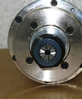 No Sweat Setup Water Cooled Cnc Heavy Duty Spindle Motor 4kw 5hp close-up view focusing on spindle collet and mounting details.