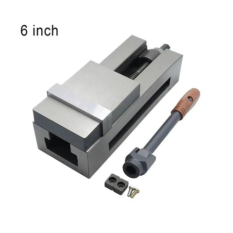 Built Tough Heavy Duty Cnc Milling Vise With Adjustable Angle Lock And Knockout Grip Clamping Force Premium Workshop Bench Vice, 6 inch size.