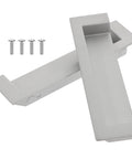 2-Piece Black Recessed Drawer Pull Handles Zinc Alloy Concealed Furniture Hardware For Cabinets, Wardrobes, And Sliding Doors Replacement