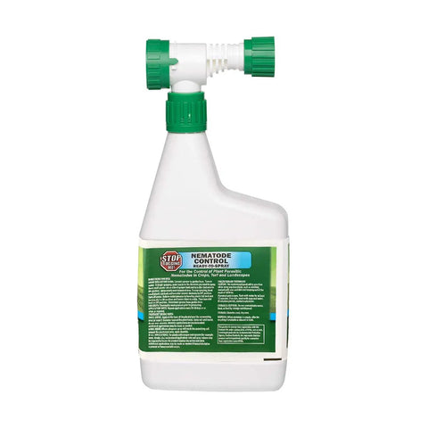 Lawn And Garden Nematode Pest Control Liquid Concentrate With Hose Sprayer, All Natural And Non Toxic, 32 Oz bottle