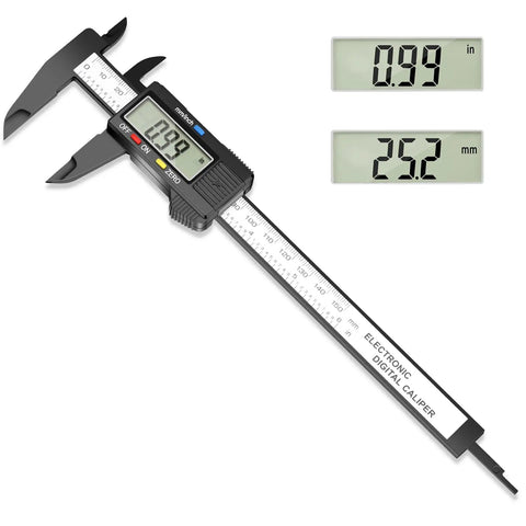 Beefy Digital Caliper Measuring Tool 0 To 6 Inch Electronic Caliper With Large LCD Screen Inch And Millimeter Conversion Auto Off