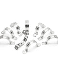 Ten Pack Two Inch Stainless Steel Conduit Clamps With Two Hole U Brackets For Fifty Millimeter Pipes Built Tough Heavy Duty U Clips