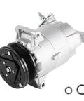 Slick AC Compressor Fits Chevy Malibu Cobalt HHR Cavalier 2.0l 2.2l 2.4l with black pulley and two seals.