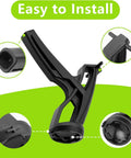 Quick Release Football Helmet Chin Strap Stabilizer Tool Set For Friday Night Helmets With Quick Grab Lever, black installation component.