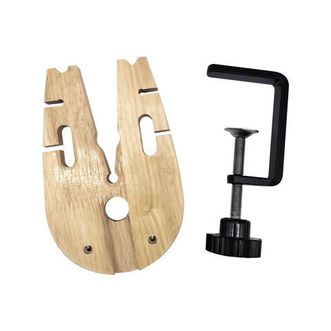 Heavy Duty Wood And Alloy Jewelry Fixture Bench Desktop Workholding Device Makes Goldsmith Clamping Dead Simple A Total Game Changer For Studio Crafters And Mobile Jewelers Needing Rock Solid Reliability Daily main clamp plate and support bracket.