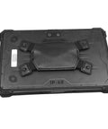 Handle any grueling shift with this rugged 10.1 inch Windows 11 Pro tablet showing IP68 rating and heavy duty hand strap.