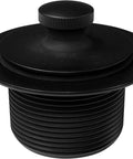 Pull And Drain Bath Waste With One Hole Overflow Matte Black One And A Half Inch Schedule Forty PVC Bath Drain And Overflow Assembly
