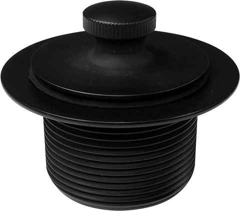 Pull And Drain Bath Waste With One Hole Overflow Matte Black One And A Half Inch Schedule Forty PVC Bath Drain And Overflow Assembly