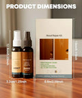 Easy Wood Repair Kit For Floors And Furniture Instant Scratch Remover with two bottles showing light and dark wood repair options