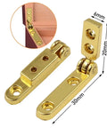 Ten Piece Gold 90 Degree Spring Hinge For Gift Box Jewelry Case Wine Box Wooden Box Corner Hardware Bracket And Furniture Fittings