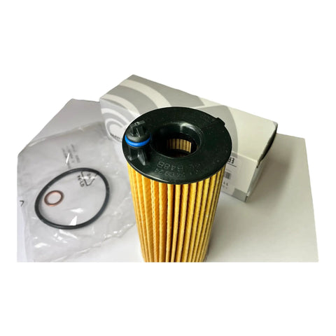 BMW Engine Oil Filter Element OEM Replacement 11 42 8 575 211 Genuine Part For Your Vehicle, showcasing oil filter with packaging.