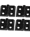 4 Pack Zinc Alloy Door Hinge Set For 2020 Aluminum Extrusion Profile 6mm Slot Black Frame Hinges Install Kit, black hinges
