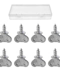 Rust Resistant License Plate Thumb Screws 8 Pack With Durable Die Cast Zinc and Sharp Self Tapping Threads in storage case