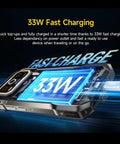 Kickass 5G Rugged Champ With Built-In Thermal Scanner And Sharp Night Vision Lens, Smooth 6.78 Inch FHD Plus Display Packing 24GB RAM And 256GB Vault, Android 14 Unlocked Powerhouse With Hefty 10600mAh Juice And Quick Wireless Charging, showcasing 33W fast charging feature.
