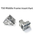 Beefed-Up Middle Frame Insert Reinforcement For T50 Agricultural Drone Chassis OEM Style Replacement Part YC.JG.QX003017.04, silver metal