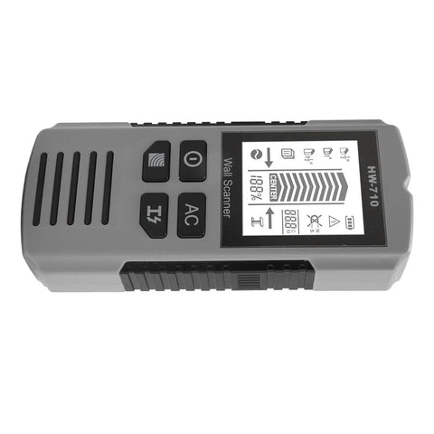 Badafaci Wall Scanner, Green Display, Wood Metal Live Wire Detection, features a digital display and control buttons.