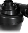 Ultimate Cyclone Attachment For Single Stage Dust Collectors 0.5 To 3HP, Boost Airflow And Capture 99 Percent Dust Like A Boss, DIY Home Workshop Cleaning, Portable Attachment For Woodworking And Shop Dust Control, black plastic construction