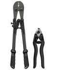 Heavy Duty Wire Rope Crimping Tool Kit With 14 Inch Swaging Tool And Wire Rope Cutter For One Sixteenth To One Eighth Inch Crimping Loop Sleeves Cable Crimper All In One Pro Grade Set For Aluminum And Copper Sleeves