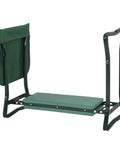 Green Soft EVA Pad Garden Kneeler Seat Folding Bench For Kneeling And Weeding With Tool Pouch 250 Lb Weight Capacity
