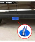 Magnetic Jack Pad 0.37 Inch Slotted Aluminum Grooved Jack Puck Pinch Weld Frame Rail Adapter installed under car for protection
