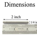 5 Pack 1/4-20 X 2 Hex Socket Set Screws 304 Stainless Steel Full Thread Cup Point Grub Screws Heavy Duty with ruler