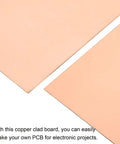 Copper Clad FR4 Double Sided Prototyping PCB Boards For Circuits Projects Pack Of 10 showing smooth copper surface