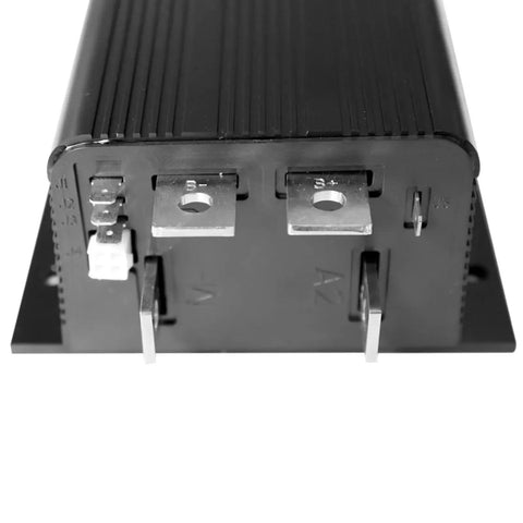 Top Shelf 24V 175A Motor Controller For Cantilever And Scissor Lift Platforms With Vertical Mast Direct Replacement Assembly close-up view of terminal connections.