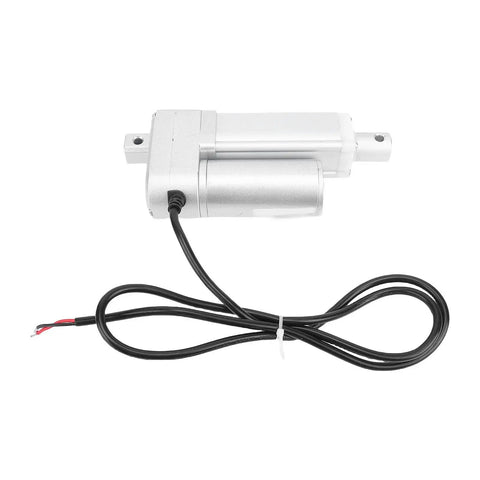 Super Heavy Duty Linear Actuator With 330 Lbs Capacity, aluminum body, electric motor shown with wiring, ideal for beds or cameras.