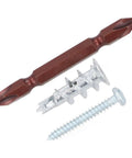Beefy Hollow Wall Anchors Kit With 50 Zinc Drywall Anchors, 50 Screws, And Drill Bits Self Drilling, Tough Mounts For Pics, Shelves, Artwork, And Hollow Doors, Includes Reusable Storage Box, zinc drywall anchor, screw, and drill bit