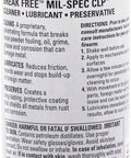 CLP Gun Cleaner Lubricant And Preservative All In One With Cloth, 4 Fluid Ounces Squeeze Bottle, Synthetic Oil For Metal Surfaces, Deep Penetration To Break Loose Contaminants, Long Lasting Lubricating Film Reduces Wear And Corrosion black bottle label