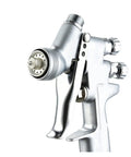 Close-up of Cordless Mini Airbrush Paint Sprayer with 1.0 and 1.2 mm tips, showcasing ergonomic soft grip and precision nozzle.