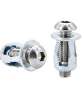 Petal Expansion Rivet Kit For License Plates And Thin Metal Panels M4 To M8 Carbon Steel With Galvanized Finish Black Nut Only M4x16