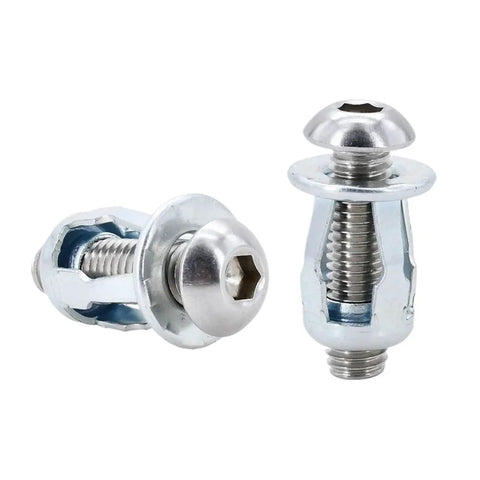 Petal Expansion Rivet Kit For License Plates And Thin Metal Panels M4 To M8 Carbon Steel With Galvanized Finish Black Nut Only M4x16