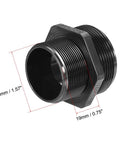 M40 4 Hole Cable Gland Waterproof IP68 Nylon Joint With Adjustable Locknut For 10 To 12mm Wire Diameter, front view