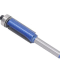 Top Bearing Flush Trim Router Bit 1/4 Inch Shank Nanometer Blue Coating for woodworking trimming, sharp cutting edge tool.