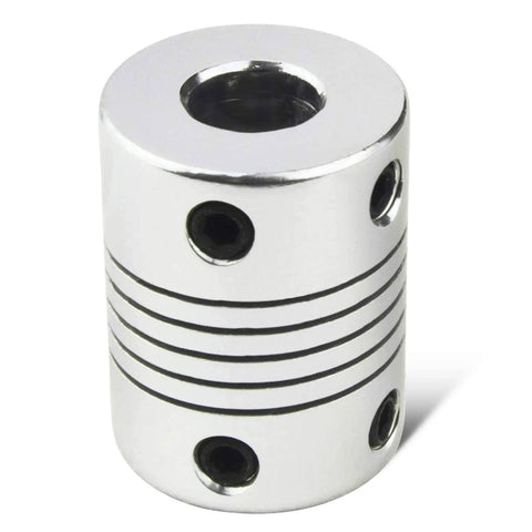 Two Lead Screws Pack 300mm 8mm Lead Screws With Stainless Steel Threaded Rod And Two Flexible Couplings For No Hassle Fast Install 3D Printer Z Axis Upgrade Kit Bundle, showing stainless steel flexible coupling.