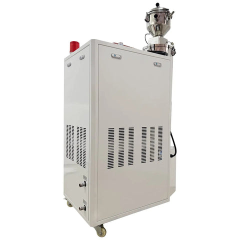 Heavy Duty All In One Plastic Granule Dehumidifier Dryer With 55 Lbs Capacity, Hot Air Drying System in standing position