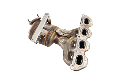 GM Exhaust Manifold Kit With Three Way Catalytic Converter Replacement, metal component against white background