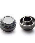 Aluminum Alloy Fishing Reel Cap Replacement For Spinning Reels, Precision Screw Nut Accessory Kit, 2 piece set, close-up view
