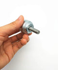 4Pack 25Mm Roller Ball Transfer Bearings With Threaded Stem Universal Caster Wheel Unit For Table Conveyor Heavy Duty, held in hand.