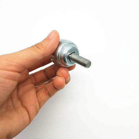 4Pack 25Mm Roller Ball Transfer Bearings With Threaded Stem Universal Caster Wheel Unit For Table Conveyor Heavy Duty, held in hand.