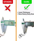 Comparison of Heavy Duty Vinyl Siding Hooks And Clamps 10 Pack No Hassle Camera Mount For Blink Arlo Ring with thickness measurement.
