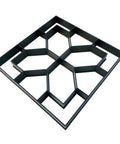 Easy To Use Walk Path Maker Stone Paver Mold For Patio And Garden Pathways Durable PP Concrete Molding for DIY projects, square view.