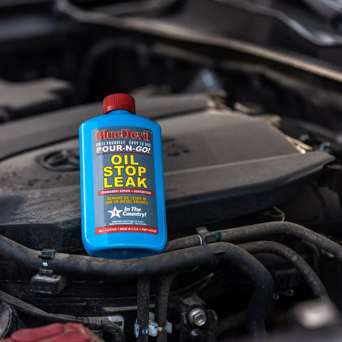 Oil Stop Leak Additive That Actually Seals Leaks Fast, 8 Ounce Bottle For Crankcase And Oil System, Easy Pour, Permanent Seal, Pro Grade Formula For Drips And Leaks, Keeps Your Engine Running Smooth And Clean