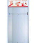 Fully Recessed Fire Extinguisher Wall Cabinet Heavy Duty Steel Safety Box with clear door, perfect for secure gear storage.