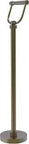 TS25D Free Holder Toilet Tissue Stand In Antique Brass Finish with Heavy Solid Brass Base and Felt Pad