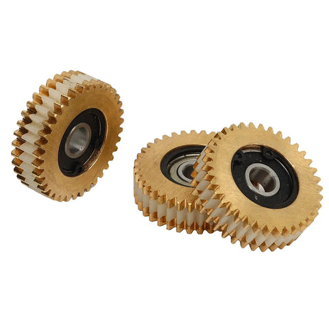 Electric Scooter Copper Motor Gear Set 38mm 3 Pack Lightweight Replacement Gears For Commuters And DIY Repair Projects